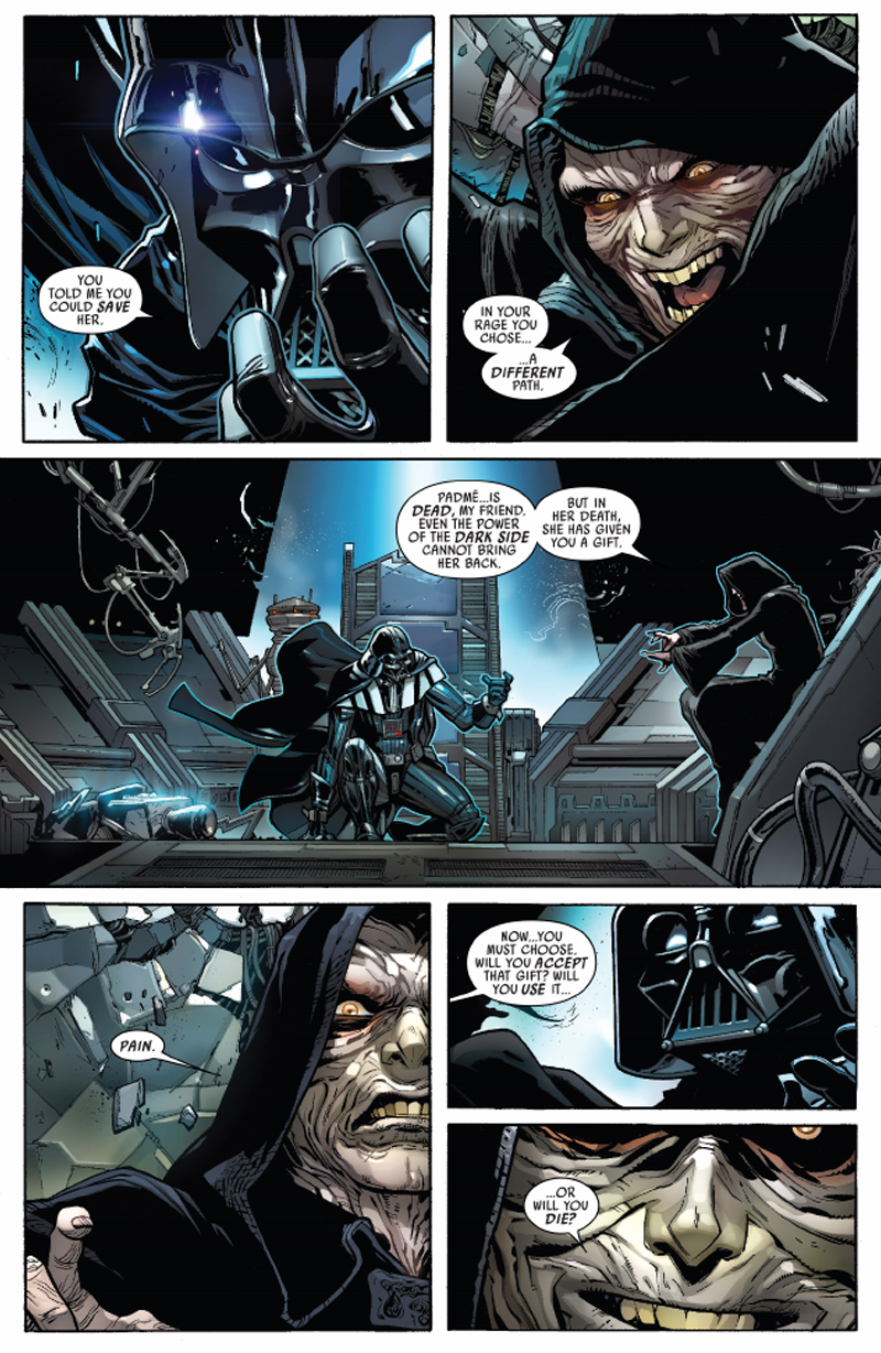 Illustration for article titled The New Darth Vader Comic Gives Us a Much Better Version of Revenge of the Sith's Infamous "Noooo!"